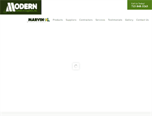 Tablet Screenshot of modernbuildersandsuppliers.com